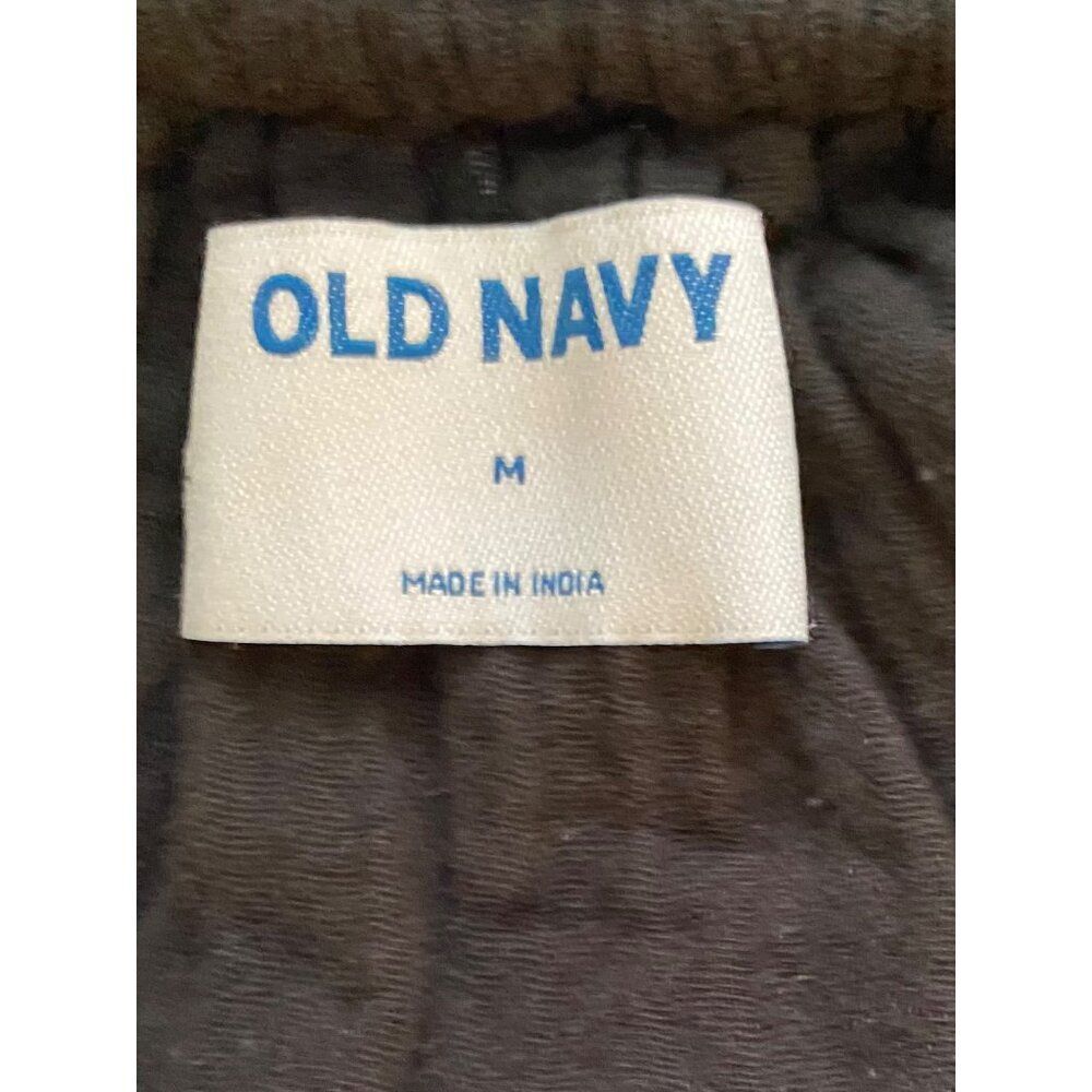 Old Navy Black Cotton Demi Swing Dress M Short Sleeves Lightweight Womens Flowy - Picture 3 of 11